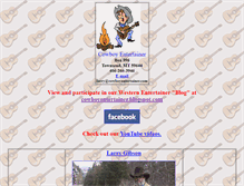 Tablet Screenshot of cowboyentertainer.com